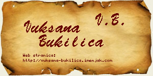 Vuksana Bukilica vizit kartica